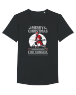 Merry Christmas For Konoha Tricou mânecă scurtă guler larg Bărbat Skater