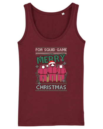 Merry Christmas For Squid Game Burgundy