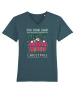 Merry Christmas For Squid Game Tricou mânecă scurtă guler V Bărbat Presenter