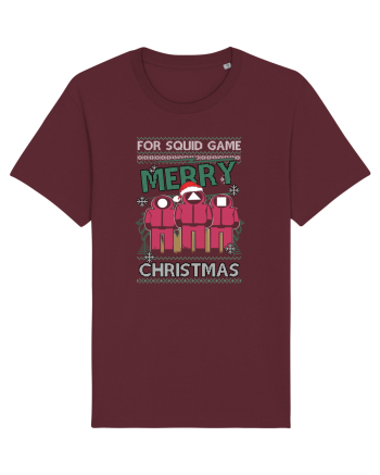 Merry Christmas For Squid Game Burgundy