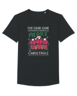 Merry Christmas For Squid Game Tricou mânecă scurtă guler larg Bărbat Skater
