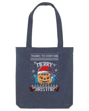 Merry Christmas Pumpkin Midnight Blue