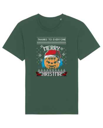Merry Christmas Pumpkin Bottle Green
