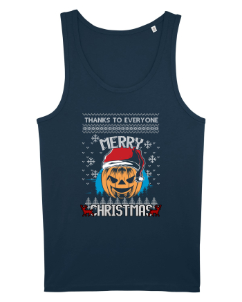 Merry Christmas Pumpkin Navy