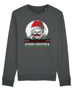 Merry Christmas Skull Bluză mânecă lungă Unisex Rise