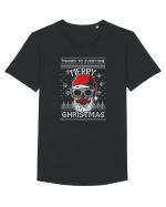 Merry Christmas Thanks To Everyone Tricou mânecă scurtă guler larg Bărbat Skater