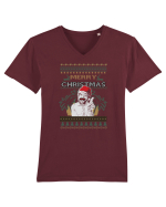 Merry Christmas Tricou mânecă scurtă guler V Bărbat Presenter
