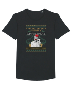 Merry Christmas Tricou mânecă scurtă guler larg Bărbat Skater