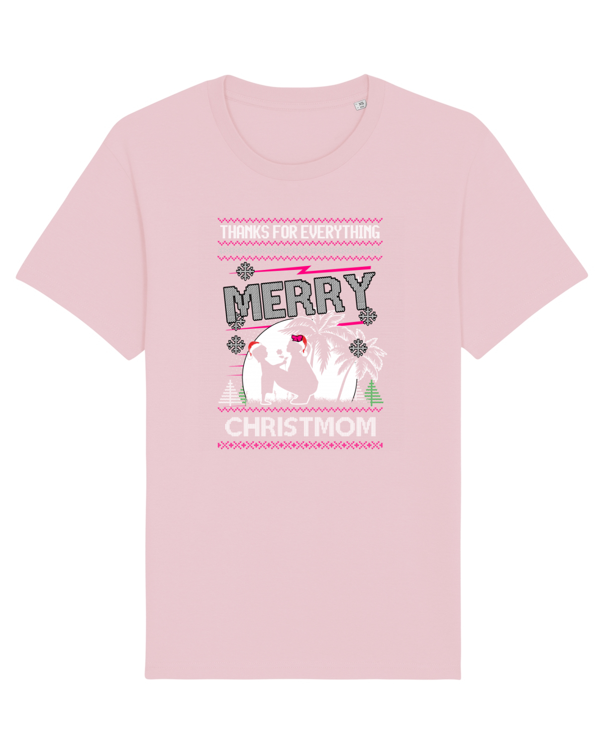 Tricou mânecă scurtă Unisex Rocker Cotton Pink