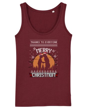 Merry Christmom Burgundy