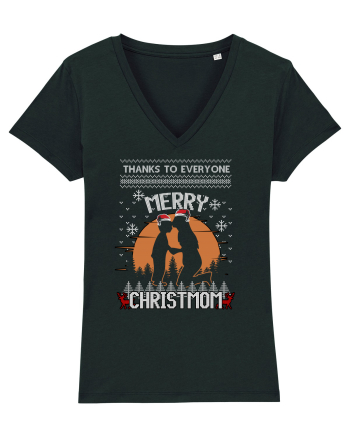 Merry Christmom Black