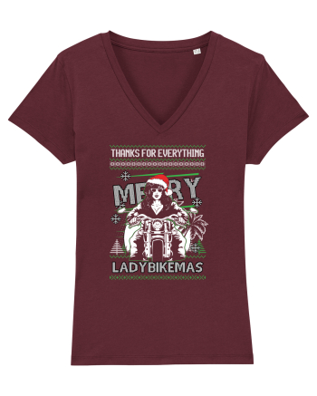 Merry Ladybikemas Burgundy