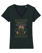 Merry Lovemas Tricou mânecă scurtă guler V Damă Evoker