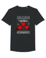 Merry Plumbmas Tricou mânecă scurtă guler larg Bărbat Skater
