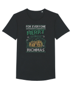 Merry Richmas Tricou mânecă scurtă guler larg Bărbat Skater