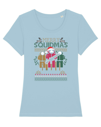 Merry Squidmas Sky Blue