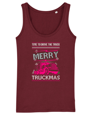 Merry Truckmas Time To Drive Burgundy