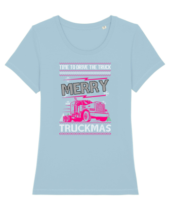Merry Truckmas Time To Drive Sky Blue