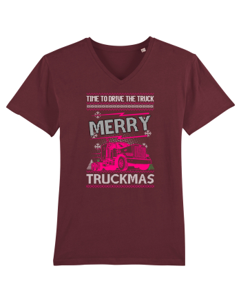 Merry Truckmas Time To Drive Burgundy