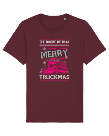 Merry Truckmas Time To Drive Burgundy