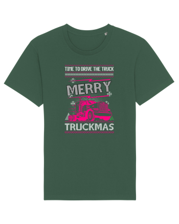 Merry Truckmas Time To Drive Bottle Green