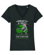 Merry X-mas For Everyone Tricou mânecă scurtă guler V Damă Evoker