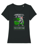 Merry X-mas For Everyone Tricou mânecă scurtă guler larg fitted Damă Expresser
