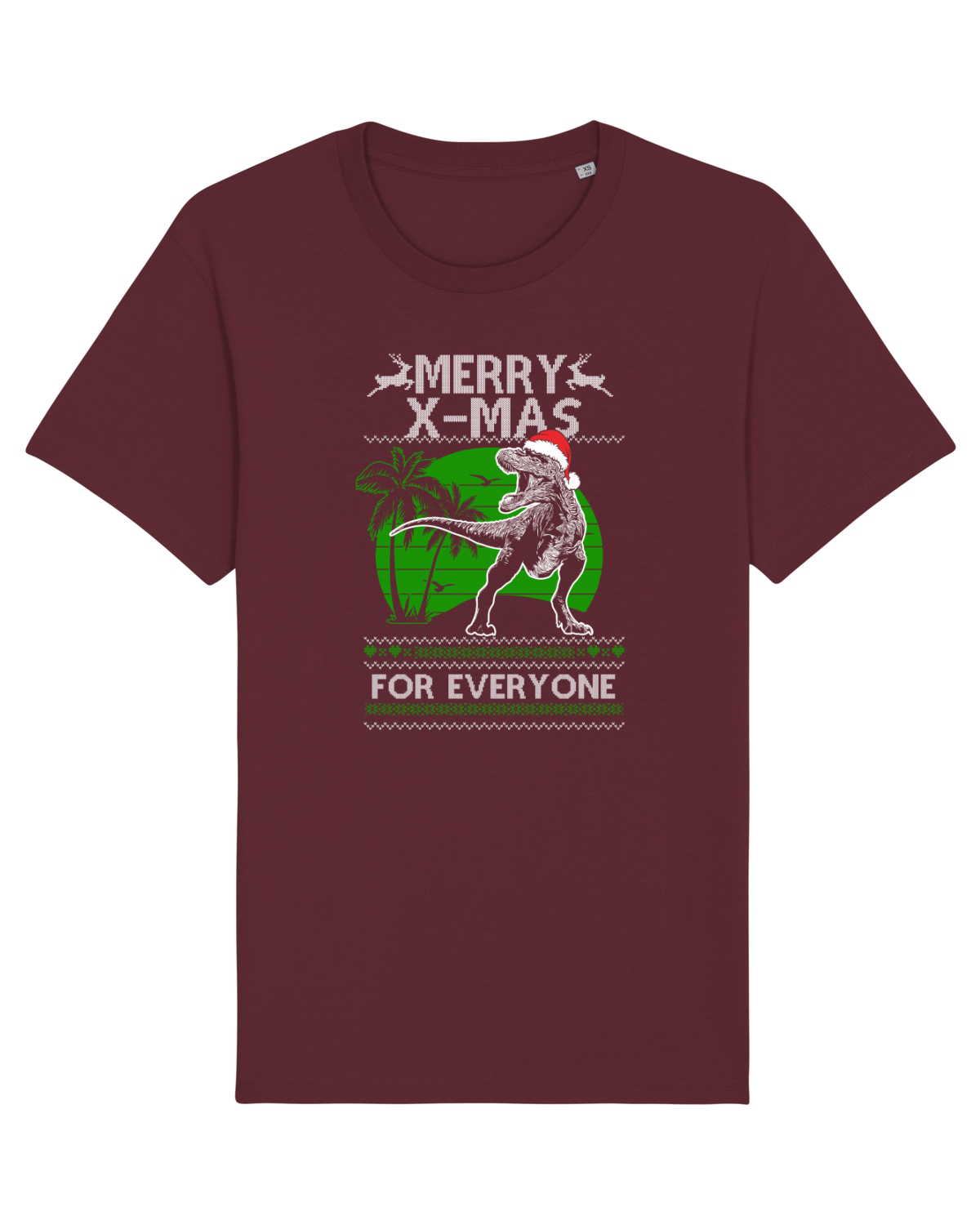 Tricou mânecă scurtă Unisex Rocker Burgundy
