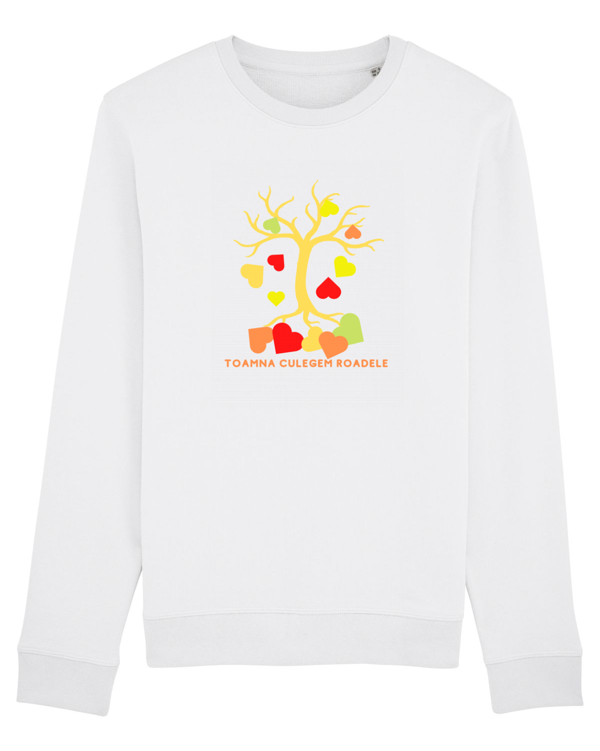 Bluză mânecă lungă Unisex Rise White