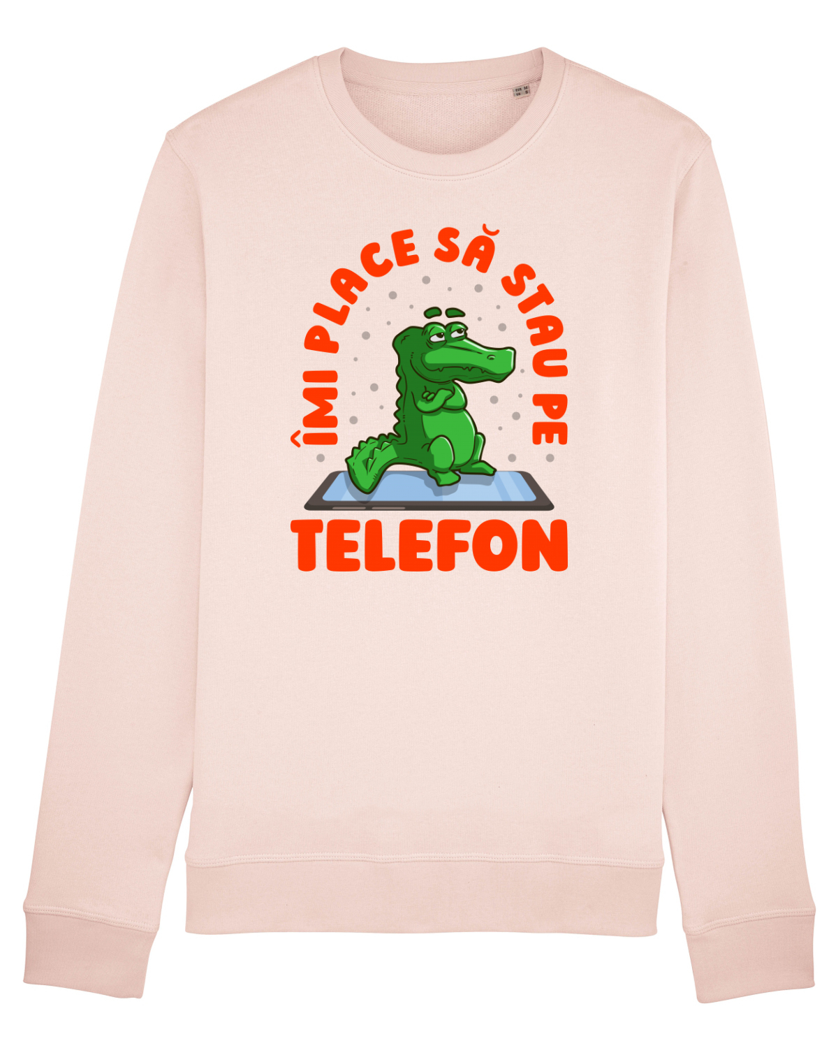 Bluză mânecă lungă Unisex Rise Candy Pink