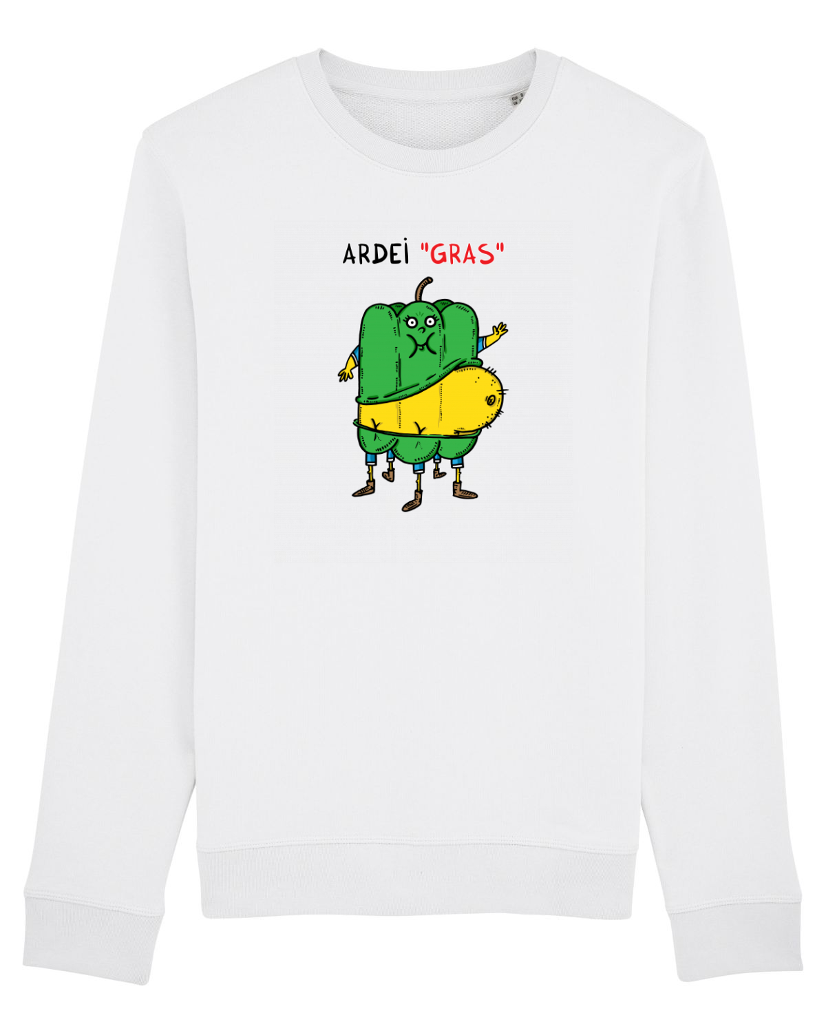 Bluză mânecă lungă Unisex Rise White