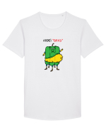 Ardei GRAS Tricou mânecă scurtă guler larg Bărbat Skater