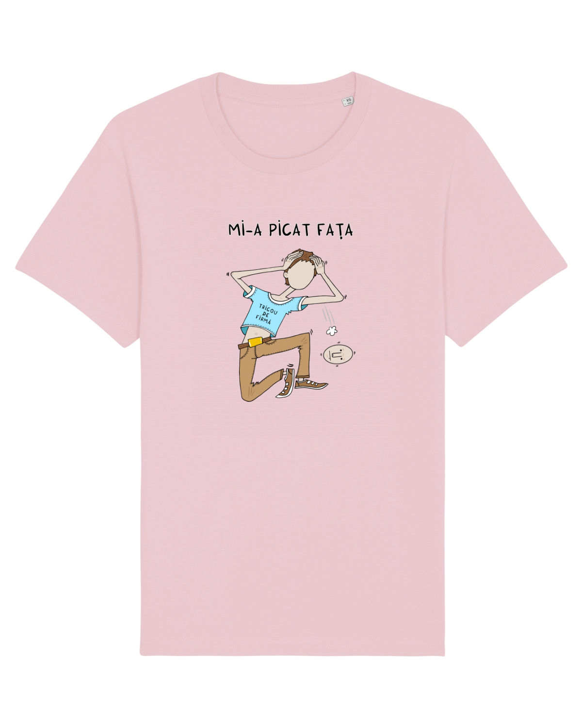 Tricou mânecă scurtă Unisex Rocker Cotton Pink