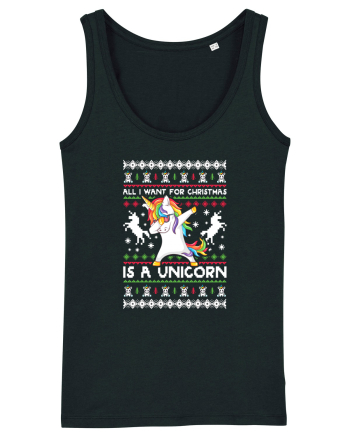 All I Want For Christmas Is A Unicorn Black