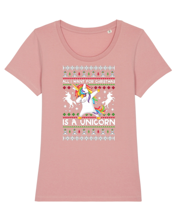 All I Want For Christmas Is A Unicorn Canyon Pink