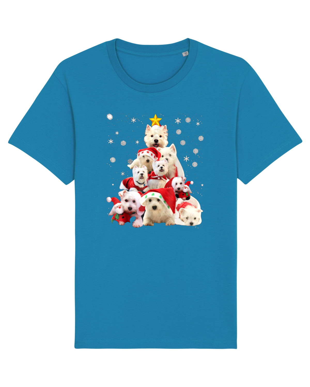 Tricou mânecă scurtă Unisex Rocker Azur