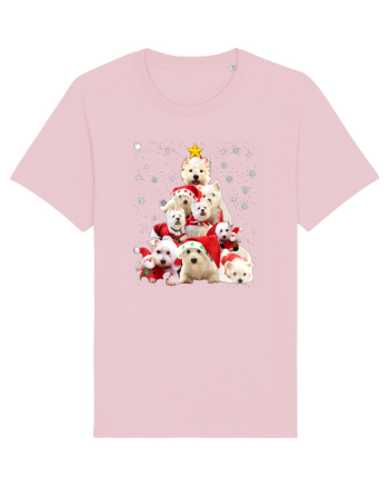 Bishon Christmas Tree Cotton Pink