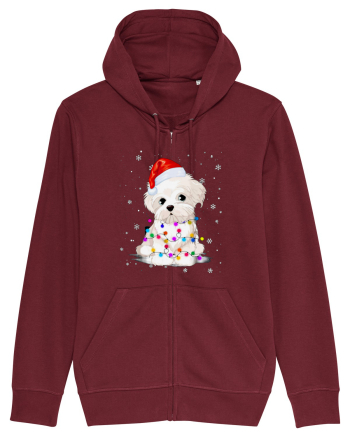Bishon Little Xmas Burgundy