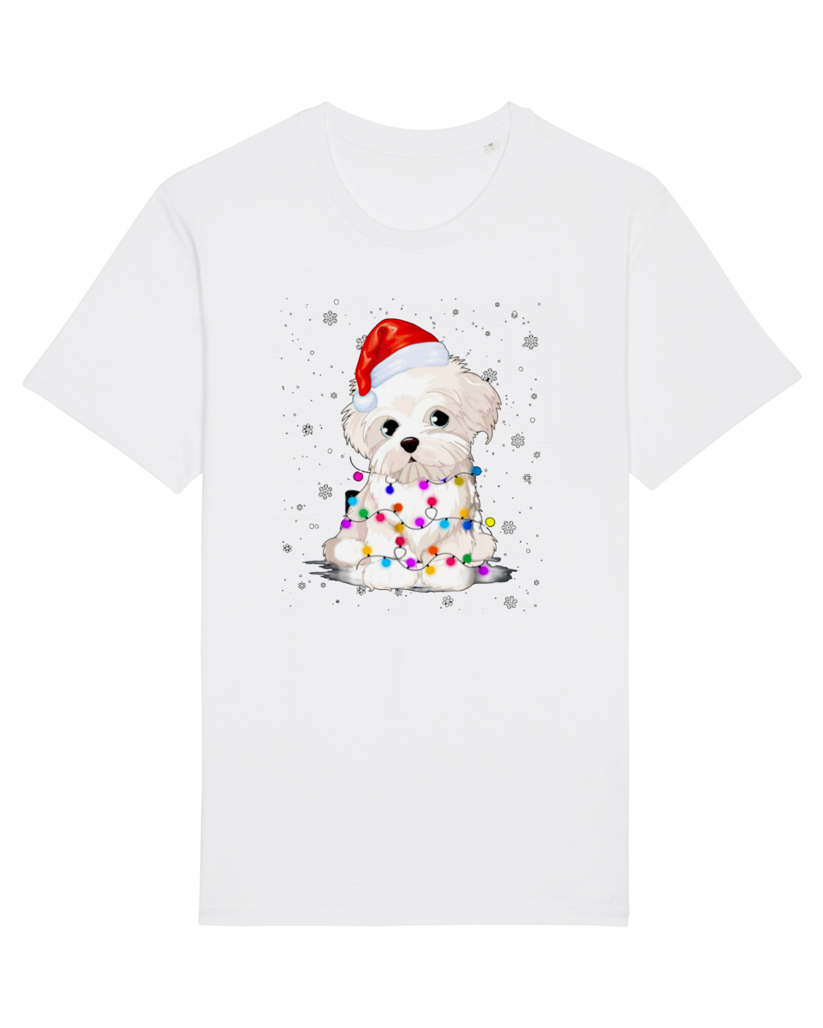 Tricou mânecă scurtă Unisex Rocker White