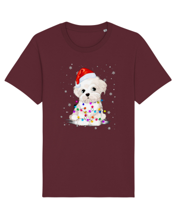 Bishon Little Xmas Burgundy