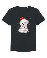 Bishon Little Xmas Tricou mânecă scurtă guler larg Bărbat Skater