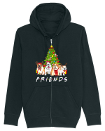 Christmas Bulldog Friends Hanorac cu fermoar Unisex Connector