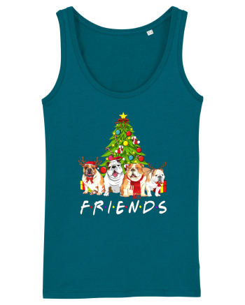Christmas Bulldog Friends Ocean Depth
