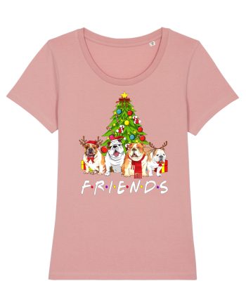 Christmas Bulldog Friends Canyon Pink