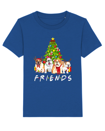 Christmas Bulldog Friends Majorelle Blue