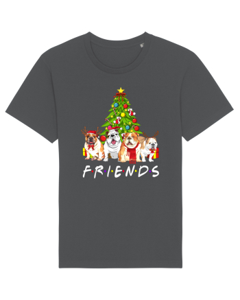 Christmas Bulldog Friends Anthracite