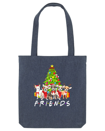 Christmas Chihuahua Friends Midnight Blue