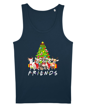 Christmas Chihuahua Friends Navy