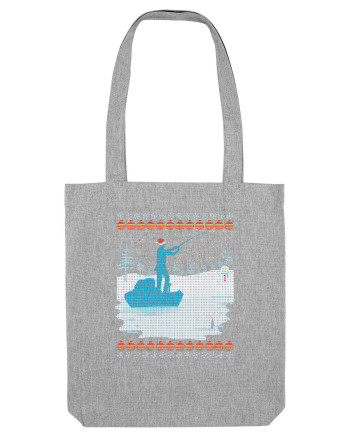 Christmas Fishing Time Heather Grey