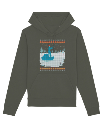 Christmas Fishing Time Khaki